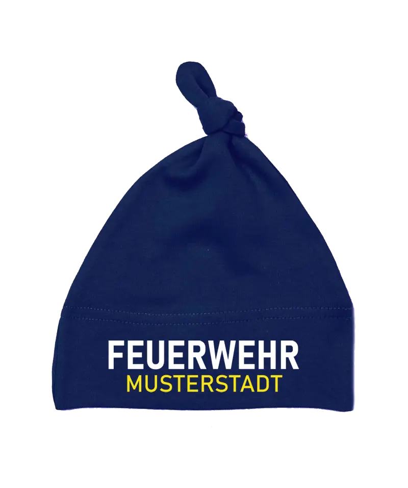 Feuerwehr Baby Mütze | Feuerwehrdesign für kleine Köpfe