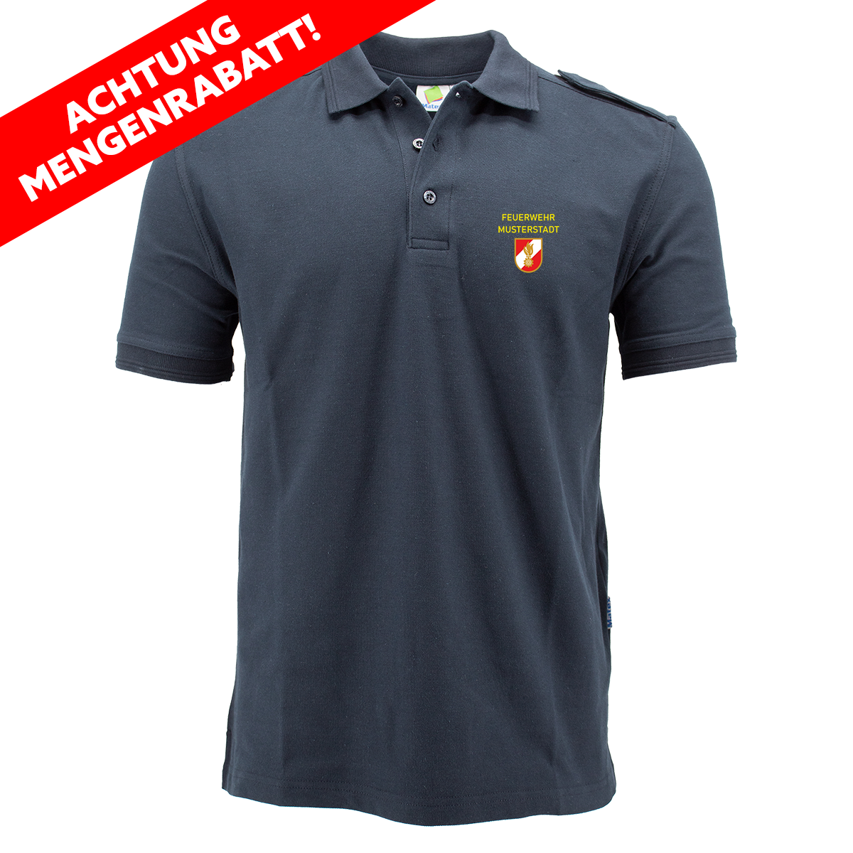 Feuerwehr Polo NÖ | Kurzarm Poloshirt mit Schulterklappen